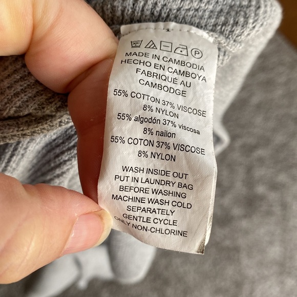 Michael Michael Kors Gray Waffle 3/4 Sleeve Thermal Style Shirt, Women’s S - Picture 8 of 14